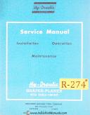 Rockford-Rockford Series 14\", 16 20 24 28, Shaper, Service & Maintenance Manual 1951-14\"-16\"-20\"-24\"-28 Inch-28\"-01